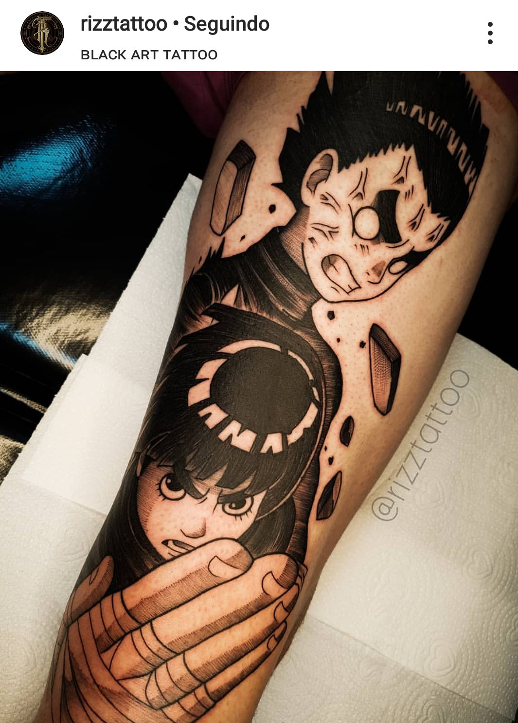 Fiz uma Tatuagem do Naruto 